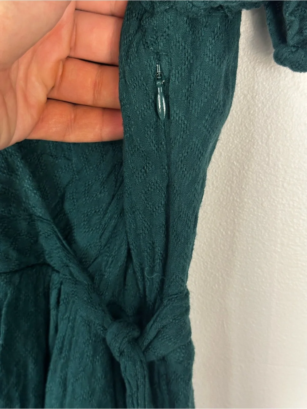 Anthropologie Maeve Green Textured Breanna Wrap Dress Women’s Sz 0